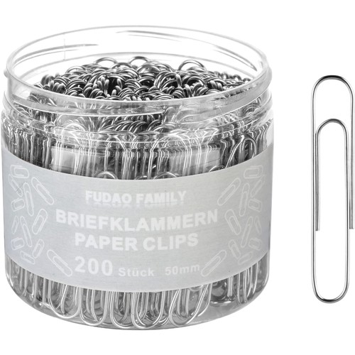 200 stück büroklammern groß - 200,