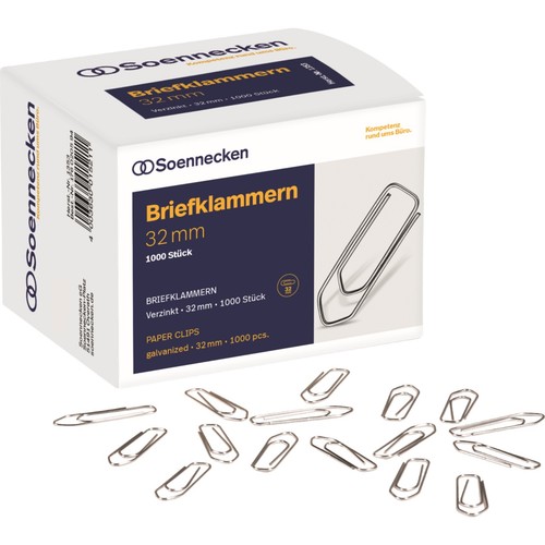 1000 büroklammern 32mm - x,