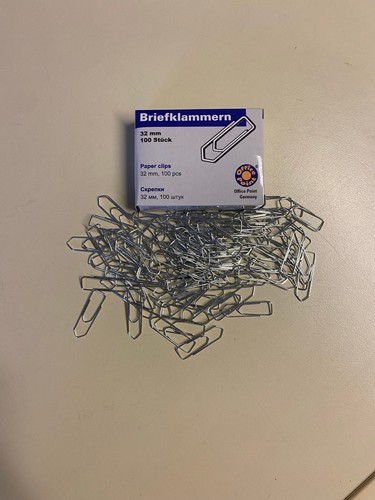 100x briefklammern 32mm - 100x,