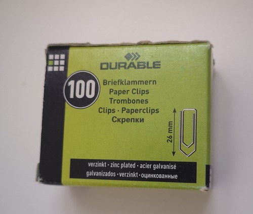 100x briefklammern 26mm - 100x,