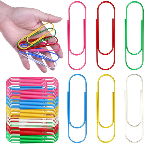 Große büroklammern bunt - büroklammern, 40