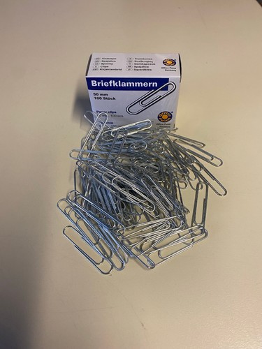 100x briefklammern 50mm - 100x,