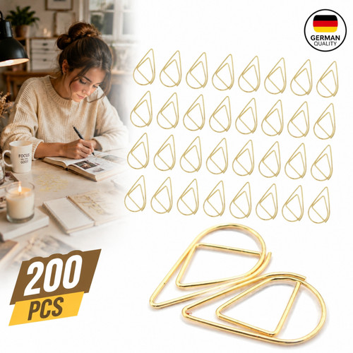 Metall goldene büroklammern - goldene,